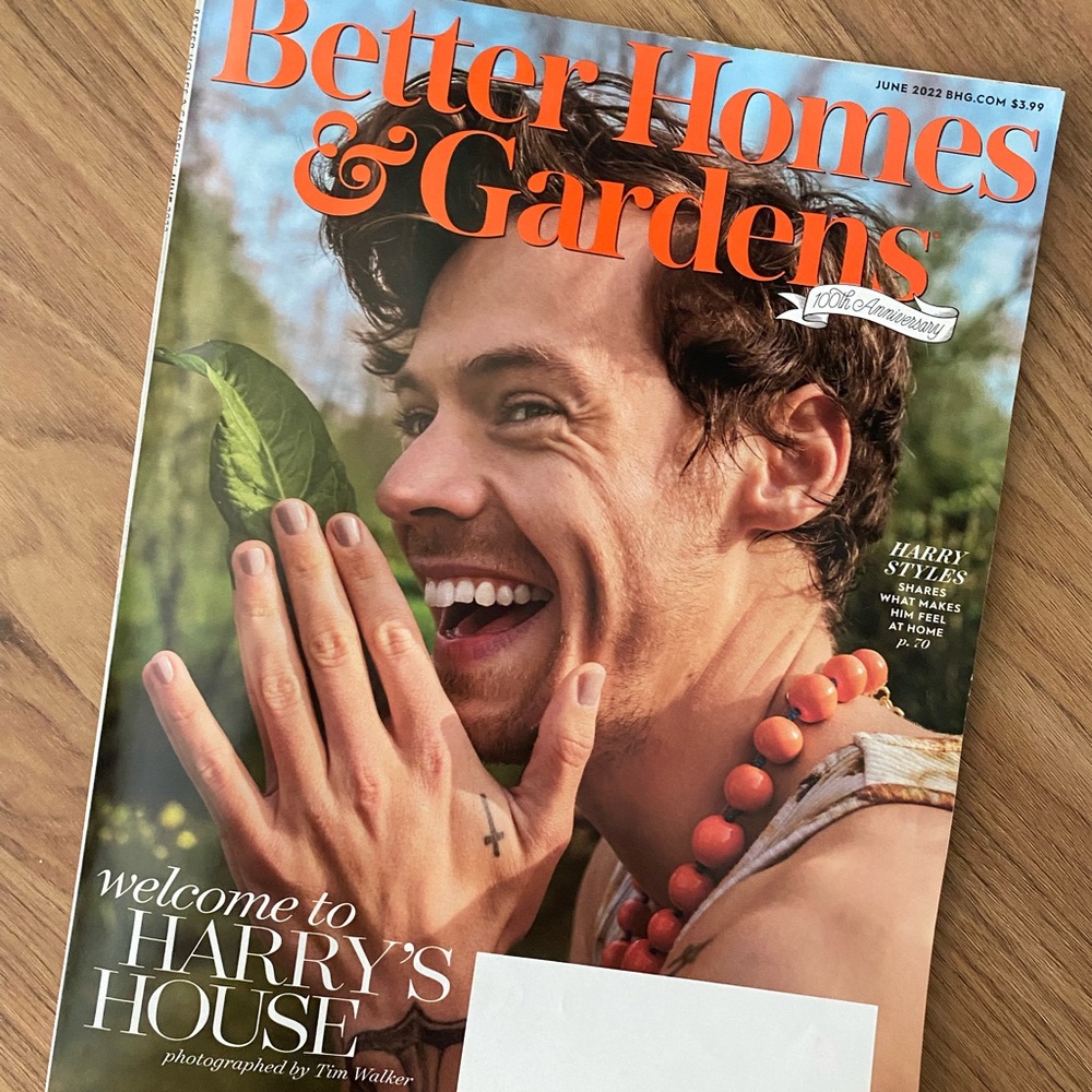 Harry Styles Collector Magazine, Better Homes & Gardens 100th Anniversary Jun 22